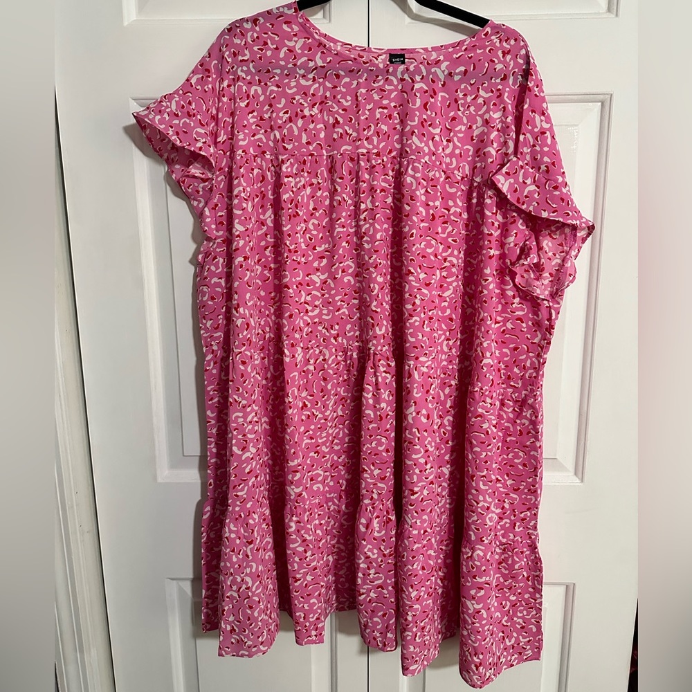 Hot pink cheetah dress
